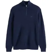 Levi's für Herren. 0058U-0000 Jersey HM Quarter Zip Marineblau (S), Lässig, Baumwolle, Langarm