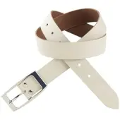 Laura scott Ledergürtel , Damen, Gr. 125, beige (cream), Rindsleder, unifarben, Gürtel Ledergürtel, für Damen im zeitlos edlem Design aus Velour-Leder - NEW