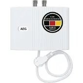 AEG Klein-Durchlauferhitzer HAUSTECHNIK "MTH 350 f. Handwaschbecken, 3,5 kW, m. Stecker", weiß, B:19cm H:14,3cm T:8,2cm, Durchlauferhitzer, Klein-Durchlauferhitzer, 230V, hydraulisch, drucklos