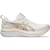 Asics Gel-Kayano 33 Schuhe Weiß/Rosa AW26 Damen, Größe 41,5 - EUR