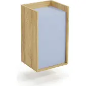 Halmar Eintüriger Schrank Möbius SZF1D - natürliche Nussbaum / Blau
