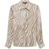 Bugatti Hemdbluse "Modern Fit" bedruckt aus Viskose