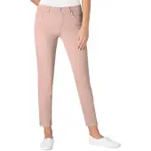 Ascari Stretch-Jeans , Damen, Gr. 255, Extrakurzgrößen, rosa (rosé), 91% Baumwolle, 6% Polyester, 3% Elasthan, unifarben, lang, Jeans Stretch-Jeans