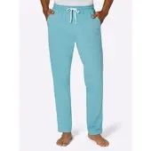 Witt Schlafanzug "Hose lang Hose lang", Herren, Gr. 48/50, blau (ozean), Homewear-Sets Schlafanzug