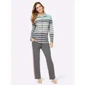 Witt Weiden Hausanzug in grau-mint | Gr.: 44-46