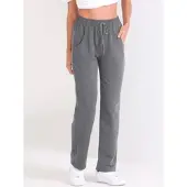 Catamaran Trainingshose , Damen, Gr. 40/42, Normalgrößen, grau, 92% Baumwolle, 8% Elasthan, unifarben, lang, Hosen Trainingshose