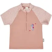 Sterntaler Badeanzug "Badeshirt kurzarm Seepferdchen", Kinder, Gr. 116, EURO, rosa (zartrosa), Badeanzüge Badeanzug