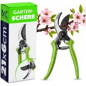 Kadax Handgartenschere mit Stahlklinge, Gartenschere aus Kunststoff ABS für Blumen, Zweige, Schere