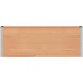 vidaXL Hochbeet Braun 200 x 30 x 72 cm WPC und Aluminium