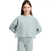 Adidas - Kid's Future Icons 3-Stripes Crew - Pullover Gr 128 grau
