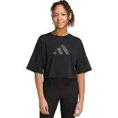 Adidas - Kid's Sport Icon Crop Tee - Funktionsshirt Gr 152 schwarz