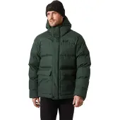 Helly Hansen Klassische Herren Winterjacke Grün mit Kapuze