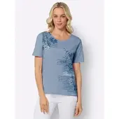 Sieh an! Shirt in bleu-bedruckt | Gr.: 44
