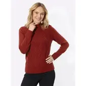 Sieh an! Stehkragen-Pullover in kirsche | Gr.: 44