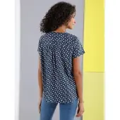Sieh an! Bluse in marine-bedruckt | Gr.: 40