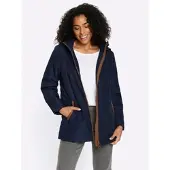 Sieh an! Shirtjacke SIEH AN "Steppjacke Steppjacke mit Rautensteppung", Damen, Gr. 38, blau (marine), Sportlich, Shirts Shirtjacke