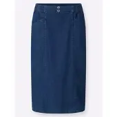 Sieh an! Jeans-Rock in blue-stone-washed | Gr.: 42