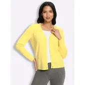 Sieh an! Strickjacke in zitrone | Gr.: 52