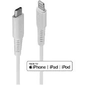 Lindy 31315, 0,5 m, Lightning, USB C, Männlich, Männlich, Weiß