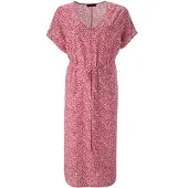 Aniston Plus Strandkleid in weiß-pink-flieder | Gr.: 52