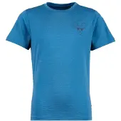 Stoic - Kids Merino155 LaholmSt. Print T-Shirt - Merinoshirt Gr 164 blau