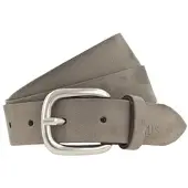 H.I.S. Ledergürtel H.I.S, Damen, Gr. 115, grau (taupe), Rindsleder, unifarben, Basic, Gürtel Ledergürtel, mit H.I.S Blindprägung - NEU bis Gr. 125 verfügbar