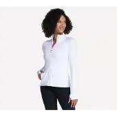 SKECHERS Damenjacke JA132-WHT Weiß – Sportliche GO WALK Freizeitjacke S