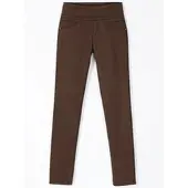 Casual Looks Schlupfhose , Damen, Gr. 54, Normalgrößen, braun (schoko), 65% Baumwolle, 33% Polyester, 2% Elasthan, unifarben, lang, Hosen Schlupfhose