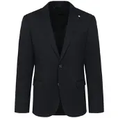 Bugatti 1100000002199 , Herren, Gr. 56, blau (marine), 66% Polyester, 21% Viskose, 10% Polyamid, 3% Elasthan, unifarben, normal, normaler Saum, Sakkos 1100000002199, mit dezenter Struktur
