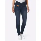 Casual Looks Bequeme Jeans , Damen, Gr. 215, Extrakurzgrößen, blau (dunkelblau), 81% Baumwolle, 17% Polyester, 2% Elasthan, unifarben, lang, Jeans Bequeme Jeans