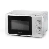 Exquisit MW900-030, Arbeitsplatte, Solo-Mikrowelle, 20 l, 700 W, Drehregler, Silber