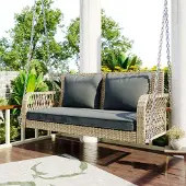 OEM Beige rotan Gartenmöbelset, 2-sitzig, mit Kissen, abnehmbar und wasbar