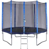 Spartan Sport Trampolin 180 cm + Netz + Leiter blau