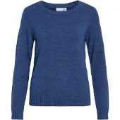 Vila Viril Rundhals Strickpullover