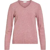 Vila Viril V-ausschnitt Strickpullover
