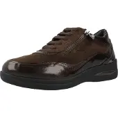 Stonefly businessschuhe STONEFLY AURORA 25 VELOUR/S PATENT Brown