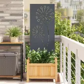 Syfax Garten Sichtschutz-Leinwand Anthrazit 50 x 140 cm