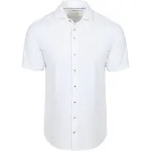 R2 Hemd Seersucker Kurzarm Weiß - 3XL