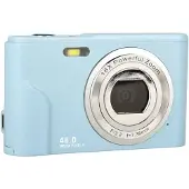 INF Digitalkamera 48MP mit 16x Digitalzoom, HD-Display, 2.4 Zoll IPS-Bildschirm Hellblau