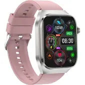 INF Smartwatch mit EKG, Herzfrequenz, Blutdruck, Schlaf, Schrittzähler Rosa