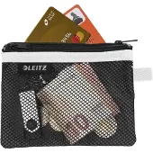 Leitz 40110095, Uni, Zubehörtasche, Klein, Reißverschluss, 2 Taschen, Schwarz