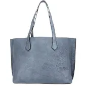 Leonhard heyden Leder Paris Business Shopper 8000 Silber blaugrau