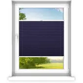 Time4blinds - Plissee Rollo, Faltrollo, Sichtschutz, Saphir, 90x140cm