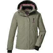 Killtec Skijacke "KSW 205 GRLS SKI JCKT" Wasserdichte, atmungsaktive Ski-Jacke mit verstellbarer Kapuze