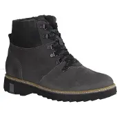 Waldlaufer Hitomi 911802-052 Damenboots, Carbon (Grau), Leder, gefüttert - Damenschuhe Bequeme Stiefel / Stiefeletten, Grau, leder (bear doubleface bear), absatzh&oumlhe: 20 mm
