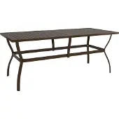 Syfax Gartentisch Braun 190x80x72 cm Stahl