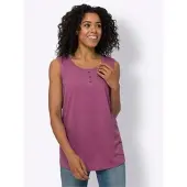 Sieh an! Longtop in magenta-meliert | Gr.: 40