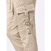 HEINE Webhose , Damen, Gr. 48, Normalgrößen, sesam, 96% Polyester, 4% Elasthan, unifarben, Hosen Webhose