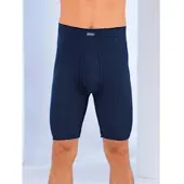 Witt Schlüpfer "Hose knielang Hose knielang 2 Stück", Herren, Gr. 7, 2 Stk., Feinripp, blau (marine), Feinripp, , Unterhosen Schlüpfer