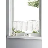 HEINE Querbehang HOME Gr. 1, weiß, B:90cm H:30cm, Polyester, Gardinen, Querbehang